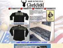 Tablet Screenshot of clarkfieldoutdoorsstore.com